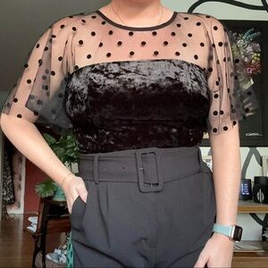 Anthropologie Eva Franco Women's Black Blouse. Size S. Excellent Condition.